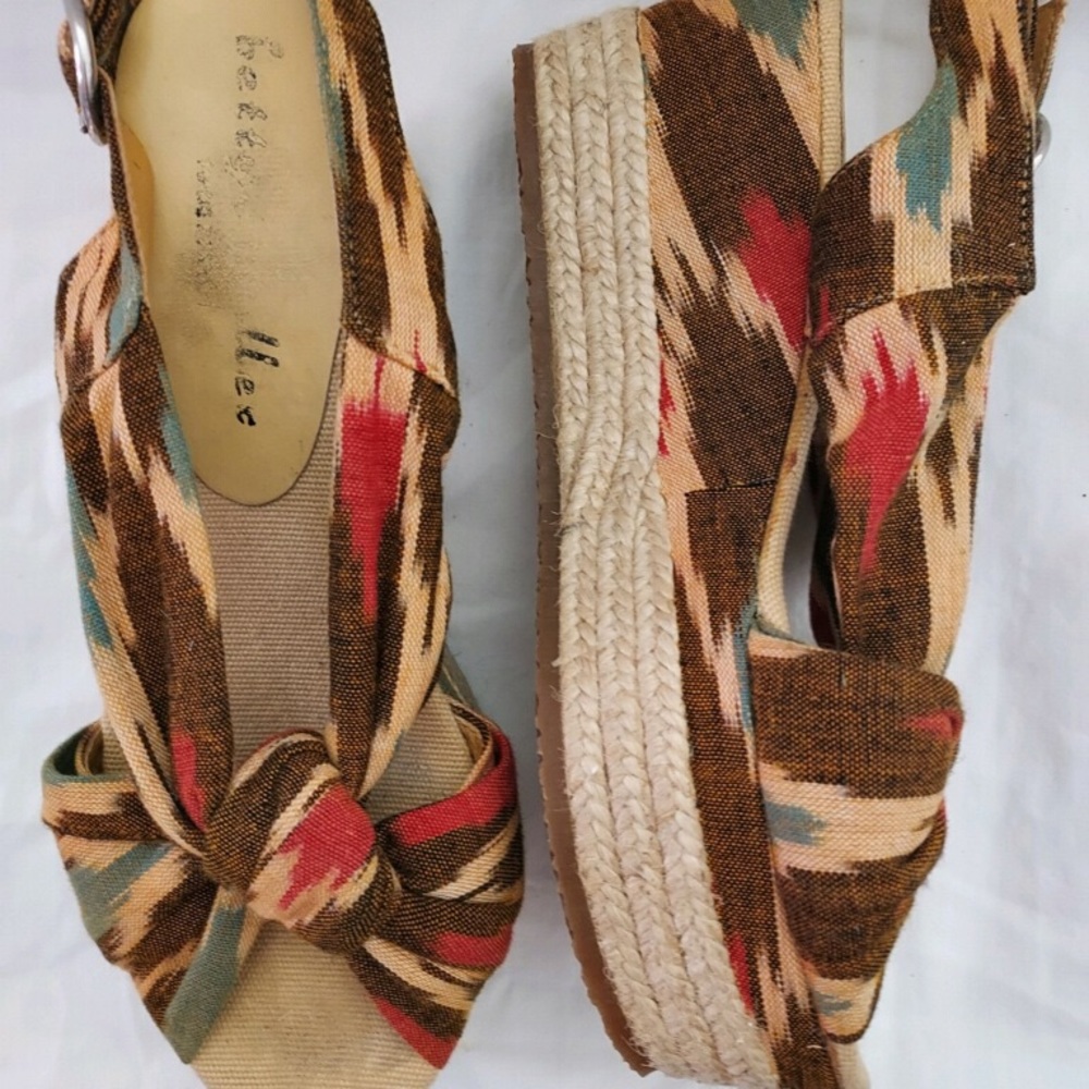 Bette Muller, open toe platform sandal.